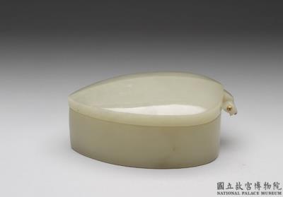 图片[3]-Jade leaf-shaped box. India-China Archive